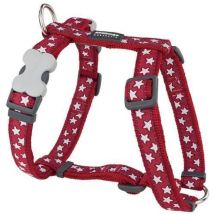 Harnais chien Red Dingo Fantaisie rouge motifs étoiles Taille : T3