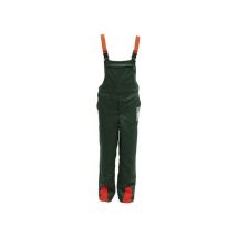 Harnais en coton lourd – Combinaison de protection – 100% coton sanforisé – Vert/Orange – Taille 56