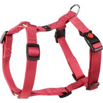 Flamingo - Harnais h Ziggi s/m tour de cou 35 -50 cm 15 mm rouge cerise pour chien