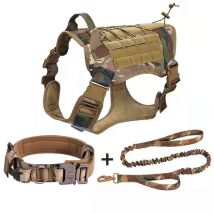 Harnais Militaire Pour Chien Avec Pochette Et Patch, Gilet Tactique Sans Traction Pour Chien De Grande Taille, Harnais Pour Chien De Service Pour