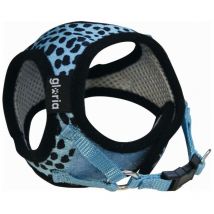 Harnais pour chien Gloria léopard 21-29 cm bleu taille s