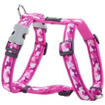 Red Dingo - Harnais pour dog rouge dingo style fuchsia camouflage 30-48 cm