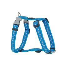 Red Dingo - Harnais pour Chien Style Turquoise Étoile Blanc 46-76 cm