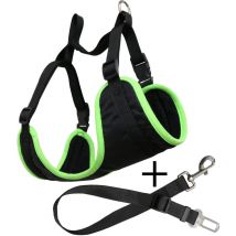 Harnais pour chien réglable Yatek pour voiture, adapté à la plupart des véhicules, matériau résistant, taille l
