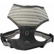 Harnais T-shirt chien Relax gris bayadere Taille : l