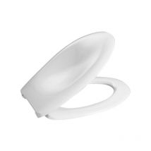 Haro Comtessa siège de toilette en duroplast blanc charnières en acier inoxydable réglables de 14 à 18 cm