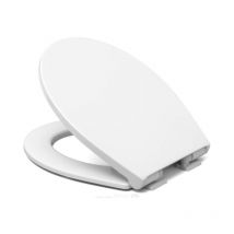 Haro - Picco wc siège 541839 pour wc standard, blanc, ovale, charnières en acier inoxydable