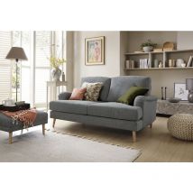 Abakus Direct - Harper Chenille 2 Seater Sofa - color Dark Grey - Dark Grey