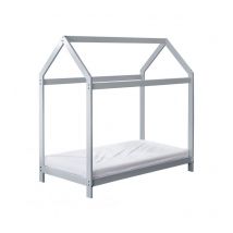 Harper Toddler House Bed Grey with Kinder Flow Mattress - Kinder Valley