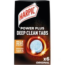 Harpic Power Plus Deep Clean Toilet Cleaner Tablets x6 Original (Pack of 8) - 32