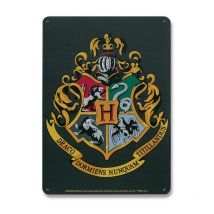 Logoshirt - harry potter panneau métal hogwarts logo 15 x 21 cm B829525