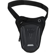 Kkmoon - Hartschalen-Beintasche für Motorrad/Fahrrad - Polyester - Praktische Hüfttasche - Ideal für Camping & Trekking - Schwarz