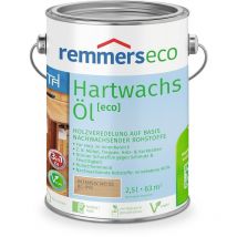 Remmers - Hartwachs-Öl [eco] intensiv-weiß, 2,5 Liter, Hartwachsöl für innen, natürliche Basis, Beize, Öl und Versiegelung in einem, nachhaltig, vegan