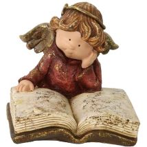 Harzengel mit goldenem Buch cm19x17h15,5