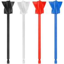 Sjqka - Harzmischpalette, 4 wiederverwendbare Farbmischpaletten, Mehrzweckzubehör zum Mischen von Harz, Farbe, Silikon und Keramikglasur (Schwarz +