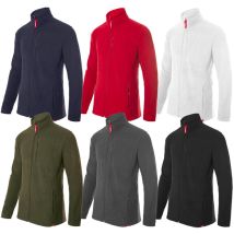 Velilla Arbeits-Sweatshirt 201502 – 100% Polyester-Mikrofaser-Fleece – 220 g/m² – Blau, Rot, Schwarz, Militärgrün, Weiß, Grau