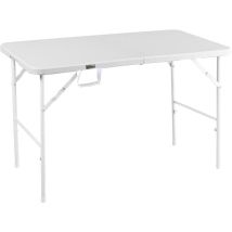 Hattoro – Table De Camping Pliante 120 Cm – Résistante Aux Intempéries – Châssis En Acier – Pliable Et Légère – Idéale Pour Jardin Et Camping