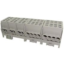 Hauptleitungs-abzweigklemme - 5x Grau, 5-polig 10x Eingang 25 Mm² / 18x Ausgang 16 Mm²