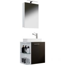 Hausa ensemble de meubles de salle de bains blanc, anthracite.