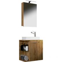 Ebuy24 - Hausa ensemble de meubles de salle de bains chêne décor.