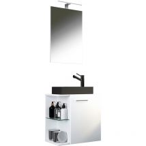 Ebuy24 - HausaBL ensemble de meubles de salle de bains 3 parties blanc