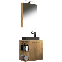 Ebuy24 - HausaBL ensemble de meubles de salle de bains 3 parties chêne décor