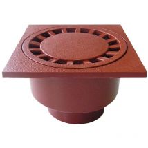 Aco Haus- und Hofablauf Kunststoff 20 x 20 cm rotbraun Entwässerung & Drainage