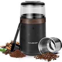 Moulin à Café Électrique 150 w, Lames en Acier Inoxydable, pour Moudre Grains à Café, Épices, Graine de Lin, Poivre, et Autres Qualité Alimentaire 75