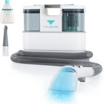 Haushof - StainZapper Air Nettoyeur de Tapis Portable 24V avec Nettoyant et Brosses, Nettoyeur Moquettes Shampouineuse pour Canapé, Tissus