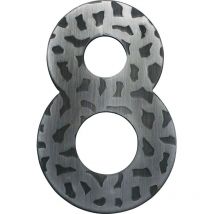 Hausnummer Ziffer 8 Ziffernblatt Türnummer Antik Schmiedeeisen schwarz verzinkt