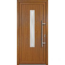 Meeth - Signum ExklusivPVC Model 70, innen: golden Oak, außen: golden Oak, Breite: 98cm, Höhe: 208cm, Öffnungsrichtung: din rechts