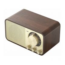 Ensoleille - Haut-parleur bluetooth rétro en bois subwoofer radio fm sans fil, Ensoleillé