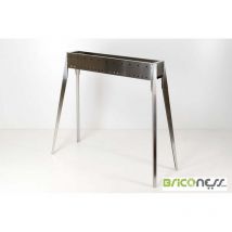 El Gaucho - haut-parleur en acier inoxydable 80 pour canal de gril arrosticini fornacella