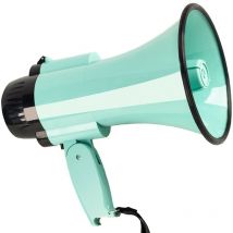 Haut-parleur mégaphone - Cri + alarme + enregistrement (240 secondes) - Idéal pour le football, le baseball, le basketball, les fans