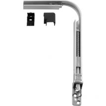 Hautau - Spindelgetriebe 201E schwarz, rechts, 1 Stück Zubehör Beschläge für Fensterbeschläge Schiebefenster Schiebetürbeschlag