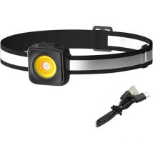 Haute lumière de pêche de nuit, rechargeable portable, grande lumière de tête d'inondation extérieure de tir lointain
