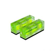 Haute Précision Mini Niveau Bulle Petite Bulle Horizontale Trois Lignes Horizontal Perle Niveau Magnétomètre 2PCS (52X20X15MM)
