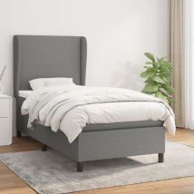 Kalisse - Furniture Limited - Sommier à lattes de lit avec matelas Gris fon