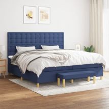 Kalisse - Furniture Limited - Sommier à lattes de lit avec matelas Bleu 200