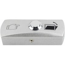 Porte en Acier Inoxydable - Commutateur de Dégagement d'urgence - Bouton de Sortie Argent - Clés Pour System-lh de Contrôle d'accès, 1 pcs (Gauche)