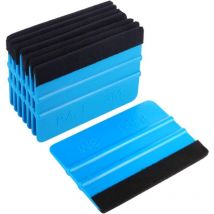 Haute Qualité Raclette avec Bord Fibre pour Voiture Vinyle Wrapping, Durable Raclette de Film de Fenêtre, Autocollant Décalque Raclette(Paquet de 8,