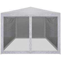 Dakota Fields - inlife Tente de réception avec 4 parois en maille 4 x 3 m