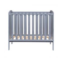 Havana Baby Compact Cot with Kinder Flow Mattress & Removable Washable Water Resistant Cover - Grey - Grey