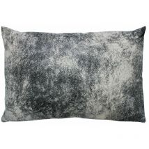 Havane - Coussin déhoussable aspect cuir blanc 60x40