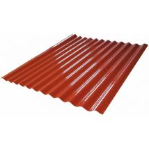 Onduline - Haved -Platten in Glasfaser 120x210 cm rot oder grün für externe Abdeckungen Ondulins - red