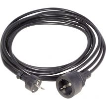 1008293 Strom Verlängerungskabel 16 a Schwarz 3.00 m H05VV-F 3G 1,5 mm² - Hawa