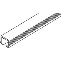 Einfachlaufschiene Clipo 26/36 Alu eloxiert zum Kleben l= 6000 mm - Hawa
