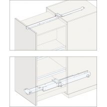 Forte Schrankauszug Länge 780 Mm, Tiefe 785 Mm, Kb Lichtgrau Ral 7035 - Hawa