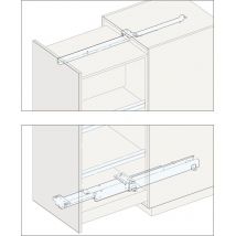Forte Schrankauszug Länge 980 Mm, Tiefe 985 Mm, Kb Lichtgrau Ral 7035 - Hawa