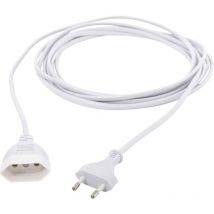 R695 Alimentazione Prolunga 2.5 a Bianco 3.00 m H03VVH2-F 2X 0,75 mm² piatto - Hawa